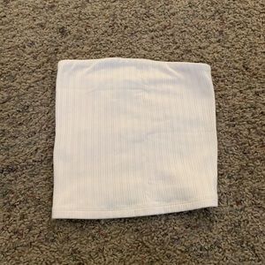 Off white strapless tube top